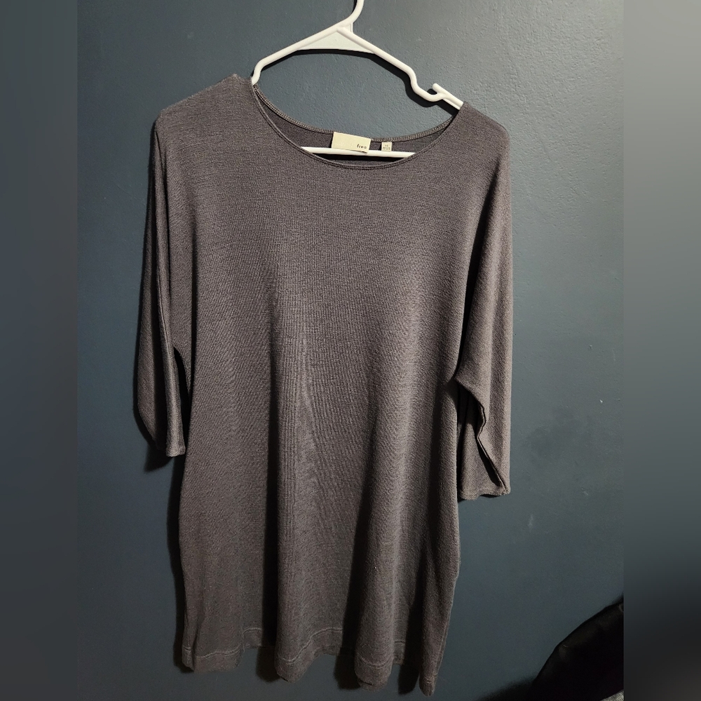 Wilfred Free Gray Tunic Top